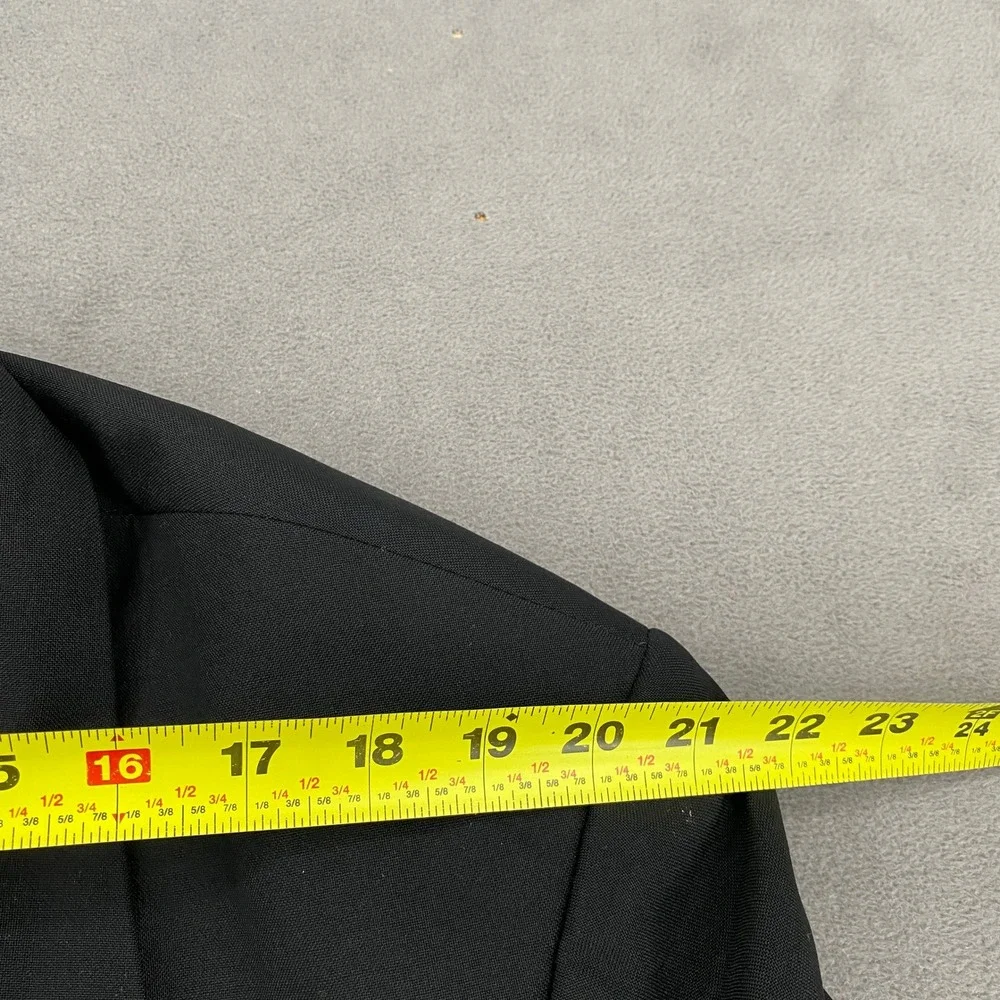 Oscar de la Renta Formal Mens Black Tuxedo Jacket Peak Lapel Blazer USA 6811